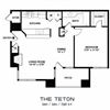 1 Bed 1 Bath B